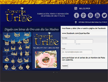 Tablet Screenshot of joyeriauribe.com